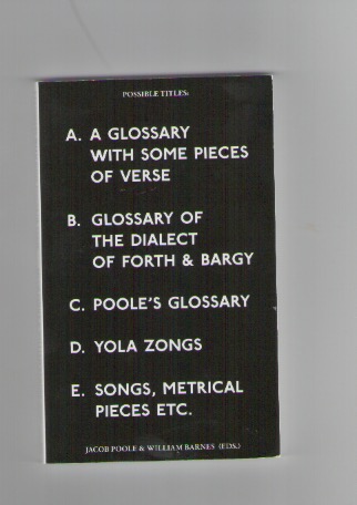 WHEELER, Susan - A Glossary with some pieces of verse